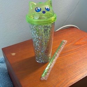 MeeMeow Alien Cat tumbler